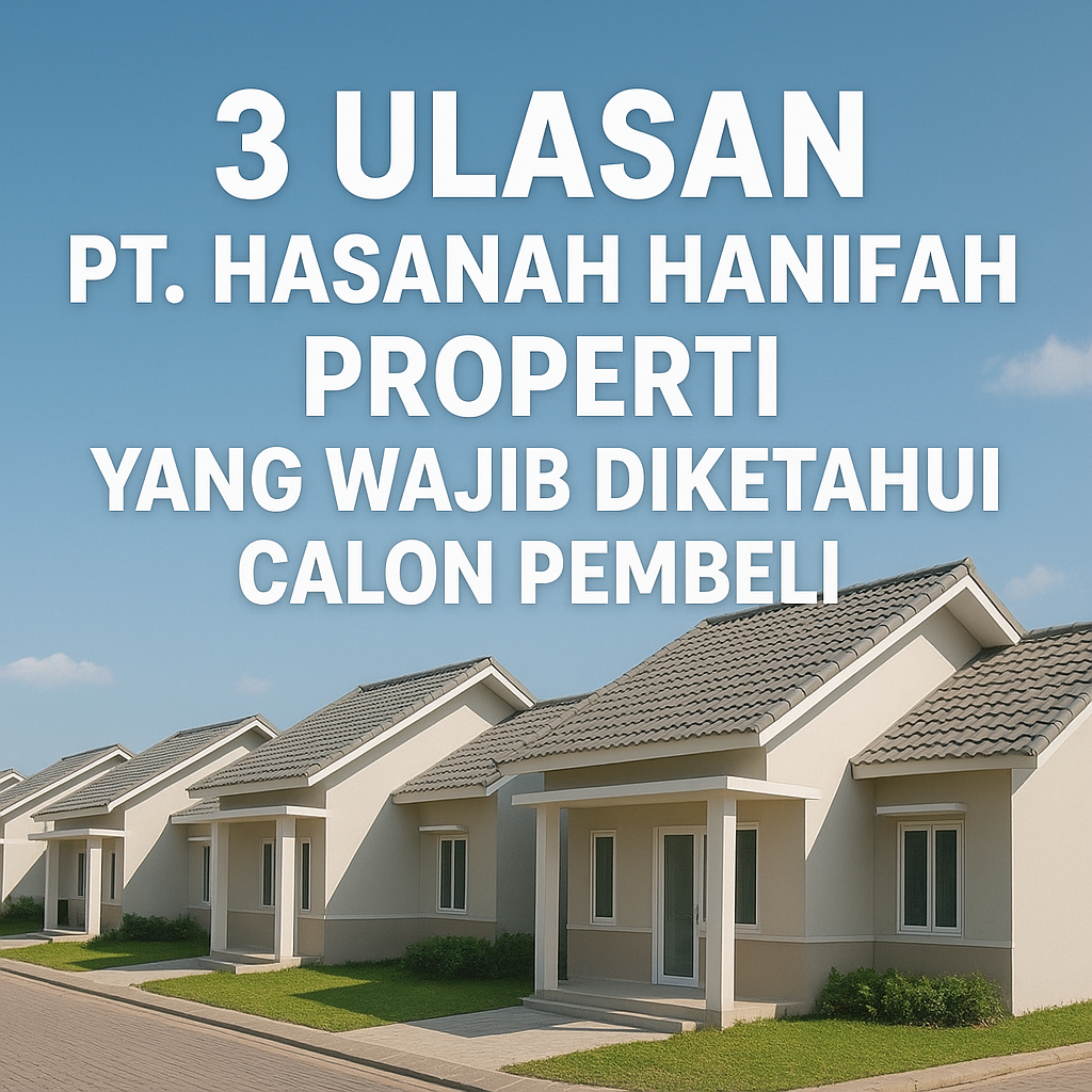 3 Ulasan PT. Hasanah Hanifah Properti yang Wajib Diketahui Calon Pembeli